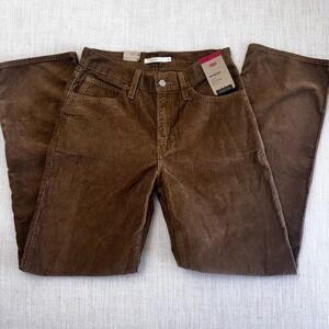 Levis 94 Baggy Corduroy Pants Brown Mid Rise Straight Leg W26 L31
